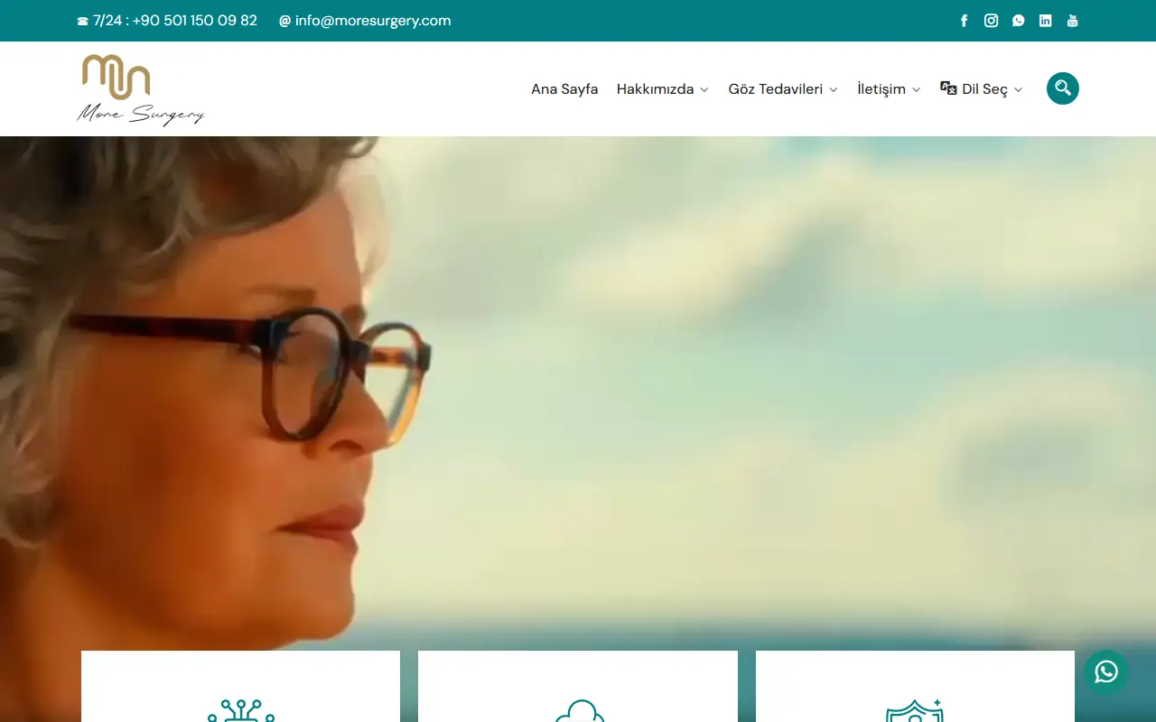 moresurgery.com ana sayfası: sağlık turizmi sitesi